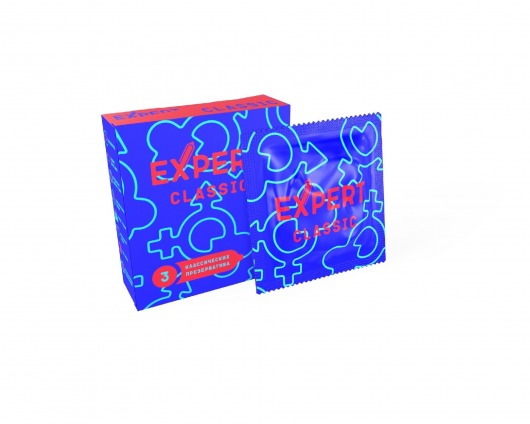 Классические презервативы Expert Classic - 3 шт. - Expert - купить с доставкой в Омске