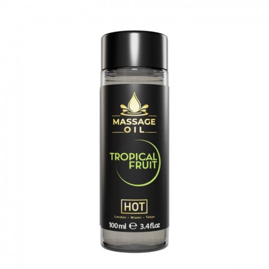 Массажное масло c ароматом тропических фруктов Massage Oil - 100 мл. - HOT - купить с доставкой в Омске