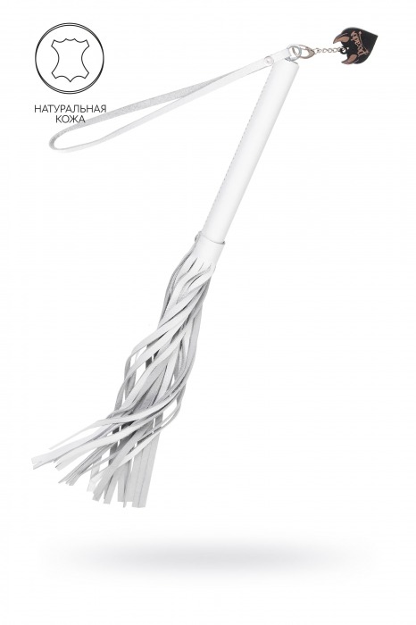 Белая кожаная плеть - 50 см. - Pecado - купить с доставкой в Омске
