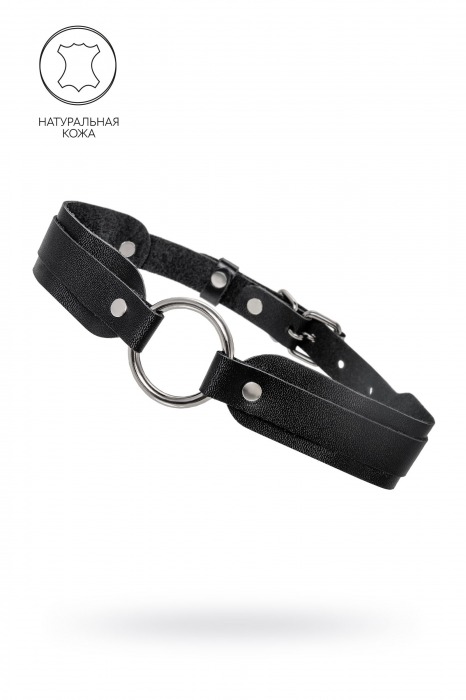 Черный кожаный чокер-ошейник со скруглёнными углами - Pecado - купить с доставкой в Омске