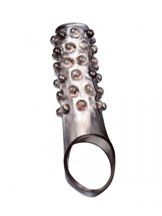 Дымчатая насадка на пенис с выпуклостями - 11 см. - Sex Expert - в Омске купить с доставкой