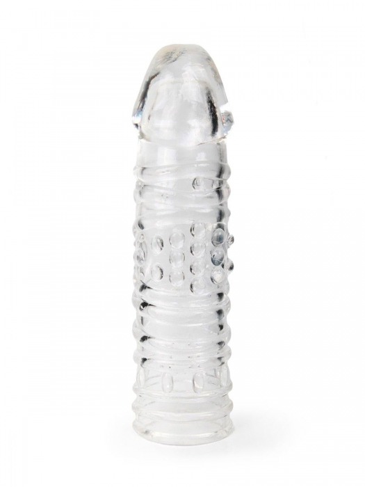 Прозрачная закрытая насадка на пенис - 17 см. - Sex Expert - в Омске купить с доставкой
