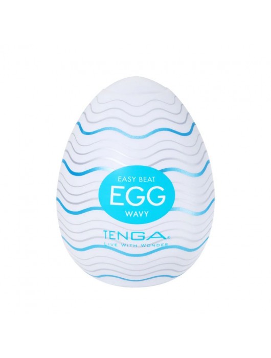 Мастурбатор-яйцо Tenga Egg Wavy - Tenga - в Омске купить с доставкой