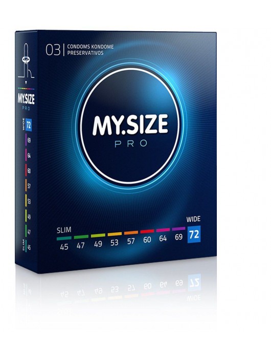 Презервативы MY.SIZE размер 72 - 3 шт. - My.Size - купить с доставкой в Омске