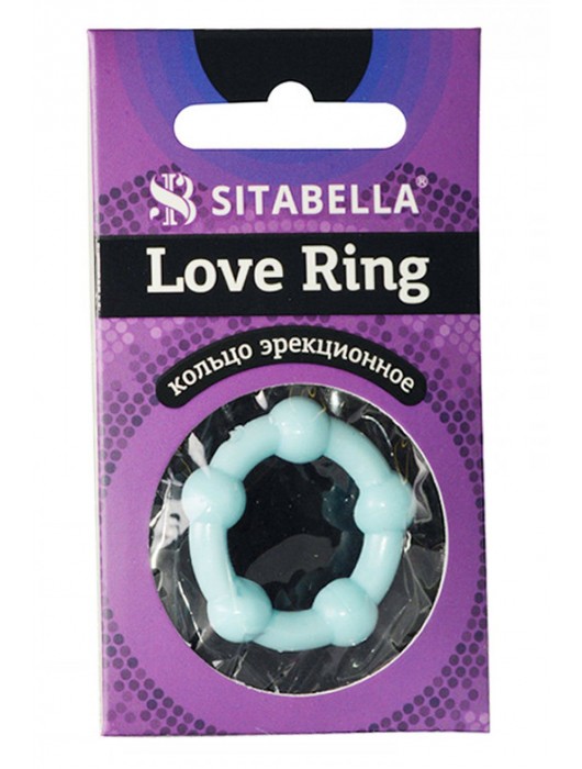 Цветное эрекционное кольцо Love Ring с бусинами - Sitabella - в Омске купить с доставкой