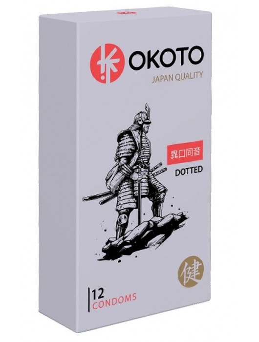 Точечные презервативы OKOTO Dotted - 12 шт. - Sitabella - купить с доставкой в Омске