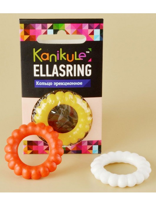 Цветное рельефное эрекционное кольцо Ellasring - Sitabella - в Омске купить с доставкой