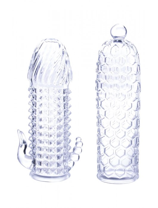 Набор из 2 прозрачных насадок на член Seductive Tickler Sleeves Set - NMC - в Омске купить с доставкой