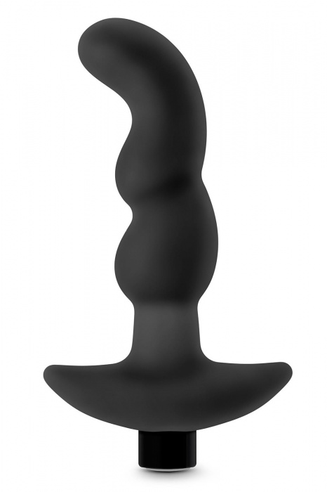 Черный вибромассажер простаты Prostate Massager 03 - 15,2 см. - Blush Novelties - в Омске купить с доставкой