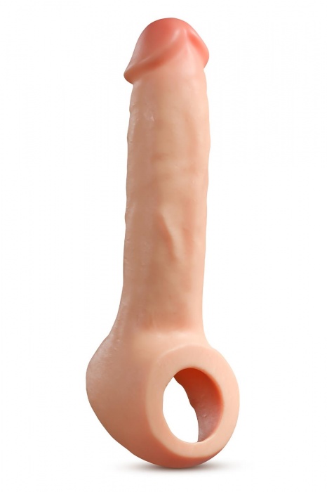 Телесная насадка-удлинитель Thrive 8.75 Inch Realistic Penis Extender Sleeve - 22,2 см. - Blush Novelties - в Омске купить с доставкой