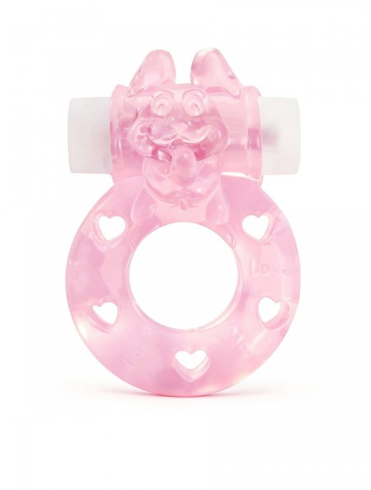 Розовое эрекционное виброкольцо в форме зайчика - 1137 - в Омске купить с доставкой