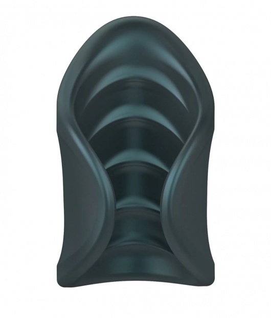 Серый сквозной мастурбатор с вибрацией Manwan Starter - Manwan - в Омске купить с доставкой