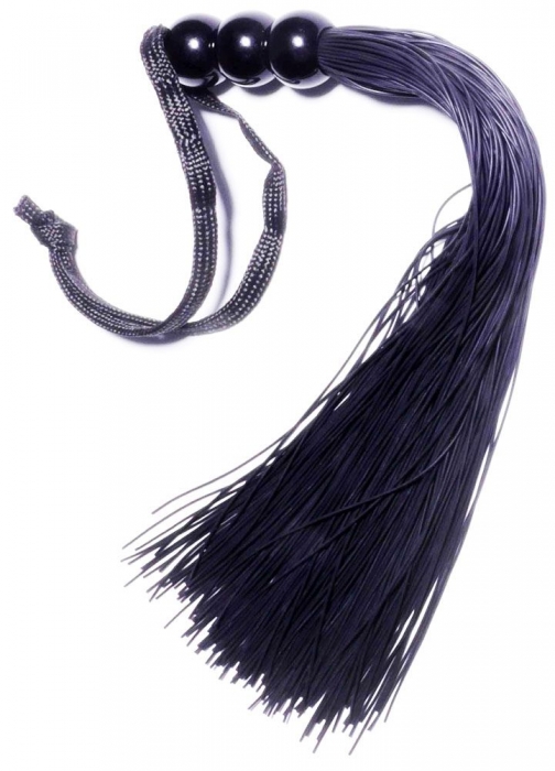 Черная силиконовая плетка - 25,4 см. - Boys of Toys - купить с доставкой в Омске