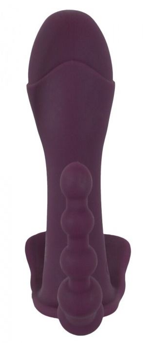 Фиолетовый вибратор для ношения в трусиках ARIVA RC Panty Vibrator - Orion