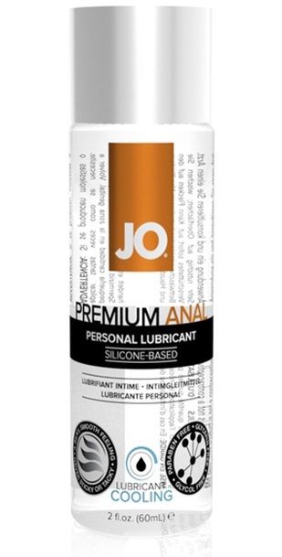 Анальный охлаждающий лубрикант на силиконовой основе JO PREMIUM ANAL COOLING - 60 мл. - System JO - купить с доставкой в Омске