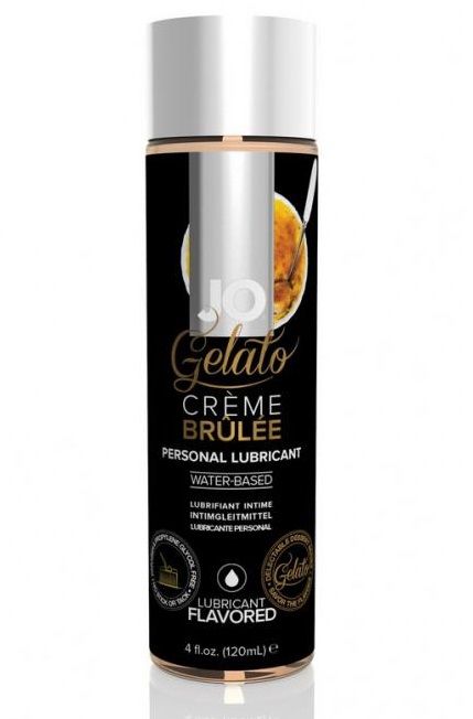 Лубрикант с ароматом крем-брюле JO GELATO CREME BRULEE - 120 мл. - System JO - купить с доставкой в Омске