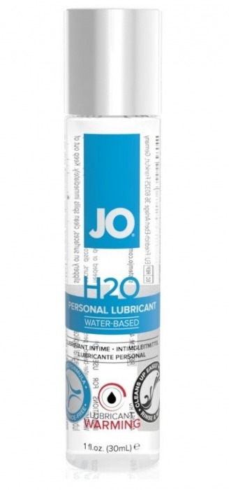 Возбуждающий лубрикант на водной основе JO Personal Lubricant H2O Warming - 30 мл. - System JO - купить с доставкой в Омске