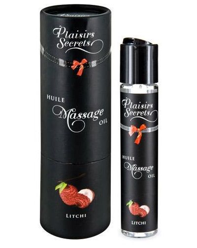 Массажное масло с ароматом личи Huile de Massage Gourmande Litchi - 59 мл. - Plaisir Secret - купить с доставкой в Омске
