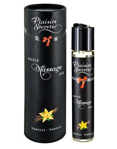 Массажное масло с ароматом ванили Huile de Massage Gourmande Vanille - 59 мл. - Plaisir Secret - купить с доставкой в Омске