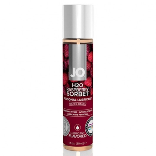 Смазка с ароматом малинового щербета JO Flavored Raspberry Sorbet - 30 мл. - System JO - купить с доставкой в Омске