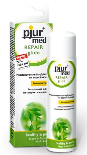 Регенирирующий лубрикант с гиалуроновой кислотой pjur MED Repair glide - 100 мл. - Pjur - купить с доставкой в Омске