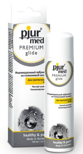 Гипоаллергенный силиконовый лубрикант pjur MED Premium glide - 100 мл. - Pjur - купить с доставкой в Омске