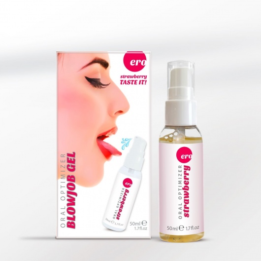 Увлажняющий гель для орального секса с ароматом клубники - 50 мл. - Ero - купить с доставкой в Омске
