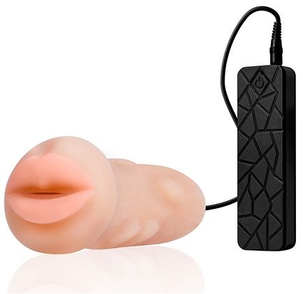 Мастурбатор-ротик с вибрацией REALSTUFF VIBRATING MASTURBATOR MOUTH - Dream Toys - в Омске купить с доставкой