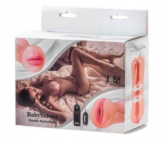Двусторонний мастурбатор с вибропулей Satisfaction Babylicious - Lola Games - в Омске купить с доставкой