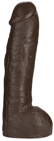 Большая насадка для трусиков Vac-U-Lock Realistic Hung - 31,7 см. - Doc Johnson - купить с доставкой в Омске