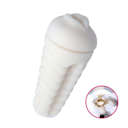 Мастурбатор-ротик в золотистой колбе с крышечкой - Baile - в Омске купить с доставкой