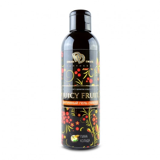 Интимный гель на водной основе JUICY FRUIT с ароматом пина колада - 200 мл. - БиоМед - купить с доставкой в Омске