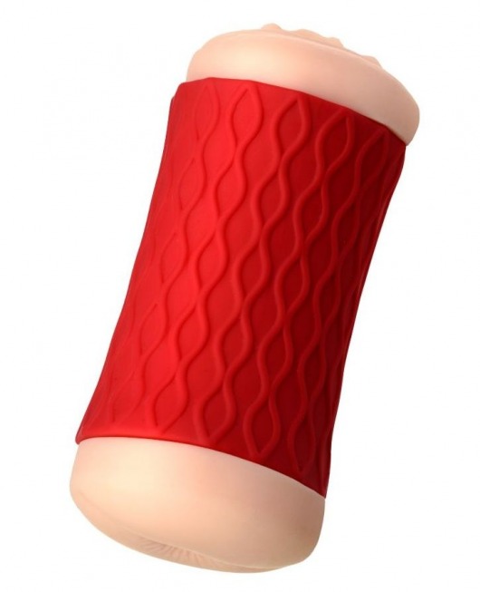 Двухсторонний мастурбатор JOS  NADIN в красном цилиндре - JOS - в Омске купить с доставкой