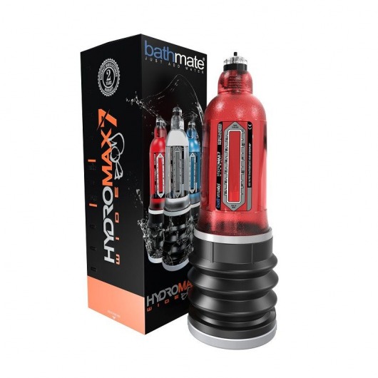 Красная гидропомпа HydroMAX7 Wide Boy - Bathmate - в Омске купить с доставкой
