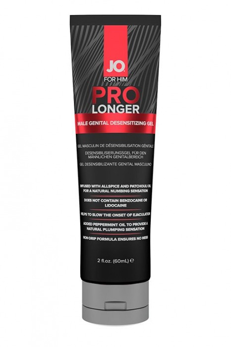 Гель-пролонгатор умеренного действия для мужчин JO Prolonger Gel – 60 мл. - System JO - купить с доставкой в Омске