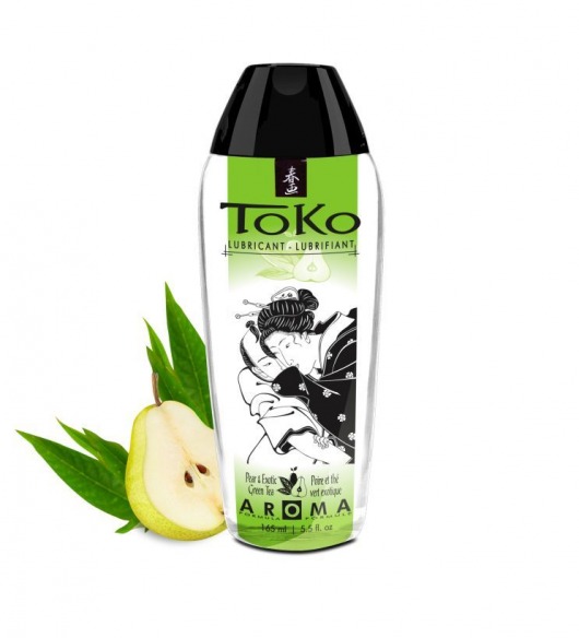 Интимный гель TOKO Pear   Exotic Green Tea с ароматом груши и зеленого чая - 165 мл. - Shunga - купить с доставкой в Омске