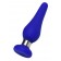 Синяя силиконовая анальная втулка с ограничителем - 10 см. - ToyFa в Омске Синяя силиконовая анальная втулка с ограничителем - 10 см. - ToyFa