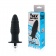 Черная ребристая вибровтулка с ограничителем - 9 см. - Sex Expert в Омске Черная ребристая вибровтулка с ограничителем - 9 см. - Sex Expert