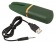 Зеленый вибратор Luxurious Split Tip Vibrator - 13,1 см. - Orion