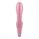 Розовый вибратор-кролик Hug Me - 21,2 см. - Satisfyer