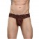 Мужские коричневые кружевные трусы-тонги - La Blinque купить с доставкой Мужские коричневые кружевные трусы-тонги - La Blinque купить с доставкой