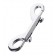 Серебристый двухсторонний карабин TOYFA Metal - ToyFa - купить с доставкой в Омске